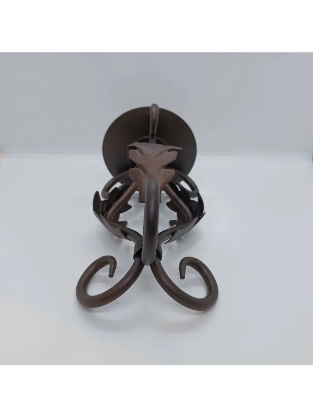 ⭐Metal Black Brown Table Top Candle Holder 6 In 3 Leaves Classic Home Interiors
